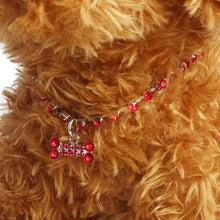 Luxury Handmade Cute Rhinestone Bone Pendant Dog Cat Necklace Grooming Necklaces For Dog Puppy Cat Collar Pet Girl Jewelry