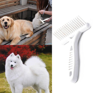 Pet Dog Short Long Combs Thick Hair Fur Shedding Remove Cat Groom Rake Brush Comb For Dog Supplies